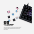Fantech ATOM X66 MK614 RETRO Wired Mechanical Keyboard Black – Ice Apricot Switch